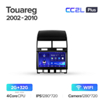 Teyes CC2L Plus 9" для Volkswagen Touareg 2002-2010