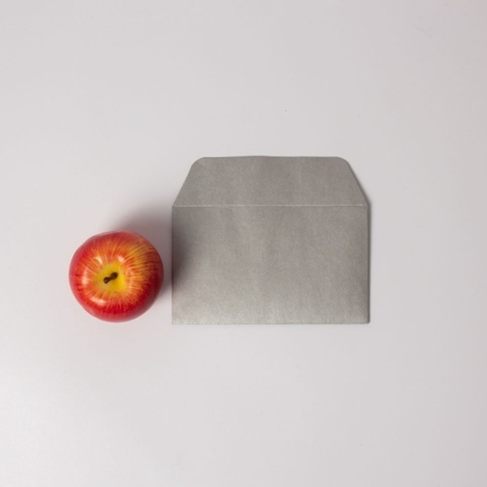 Конверты, 17x10, крафт, серебро