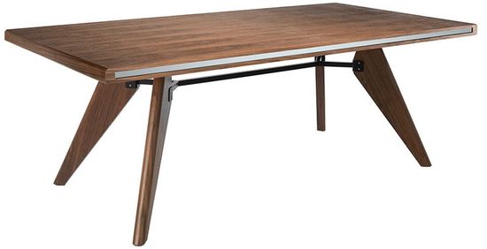 Обеденный стол 1403T /1080 из ореха с зеркальной вставкой Испания 