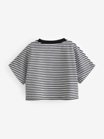 Футболка для девочки Next N40-065, 3 шт., Белый, Черный