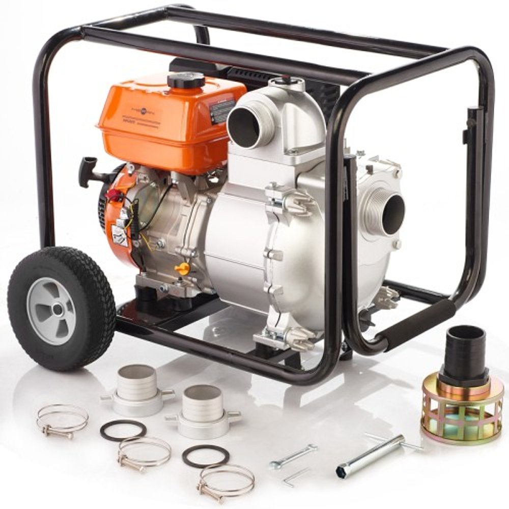 Мотопомпа бензиновая MERAN MPG301T для грязной воды 100582454