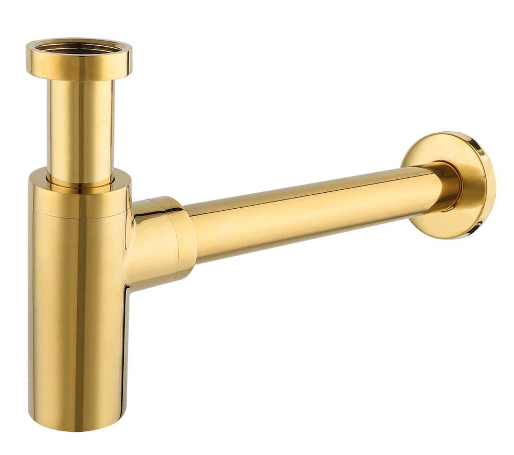 Сифон МЕТАЛЛ. (ЗОЛОТО) GANZER (20/1шт)