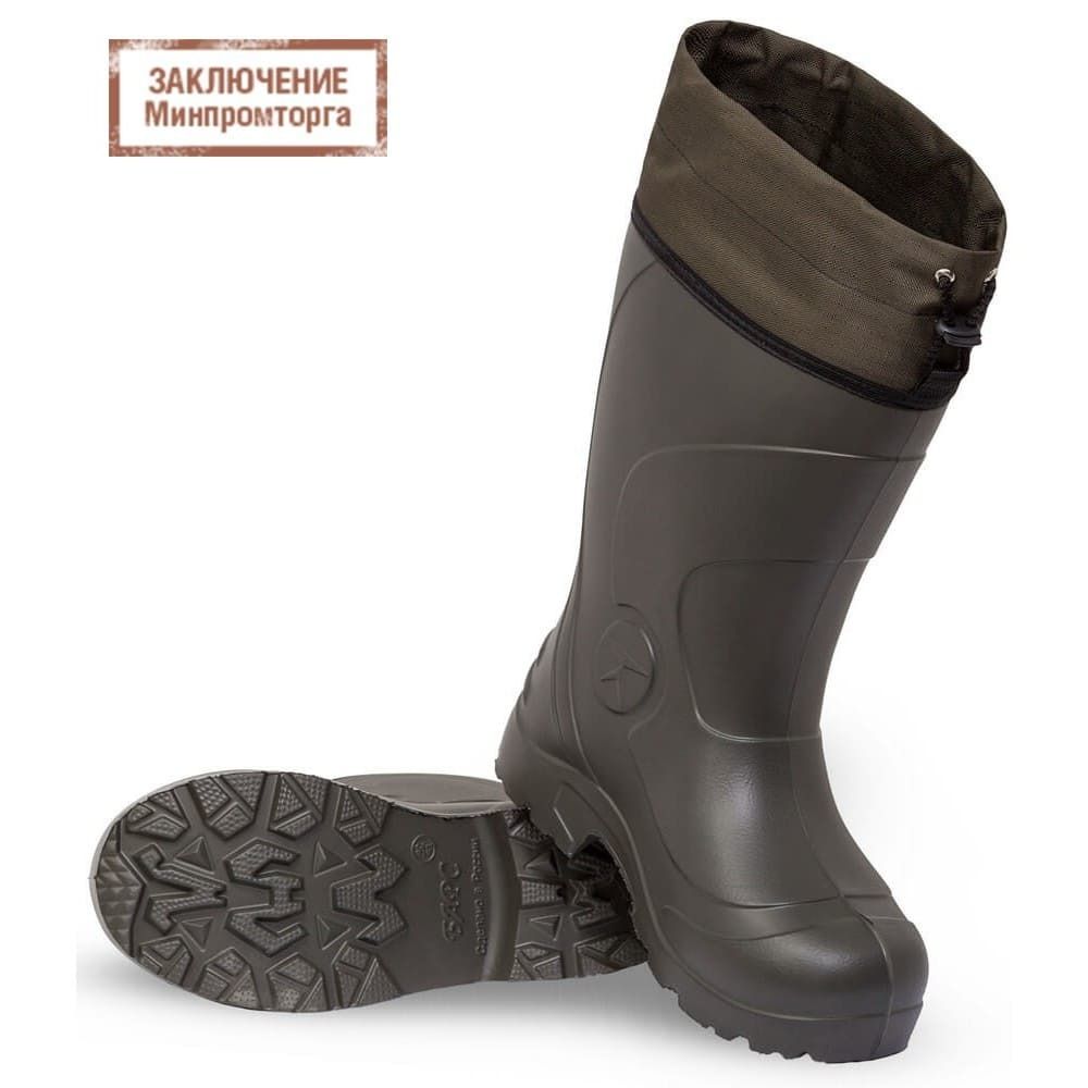 Сапоги зимние из ЭВА "Барс" С-032 до -65С (олива)