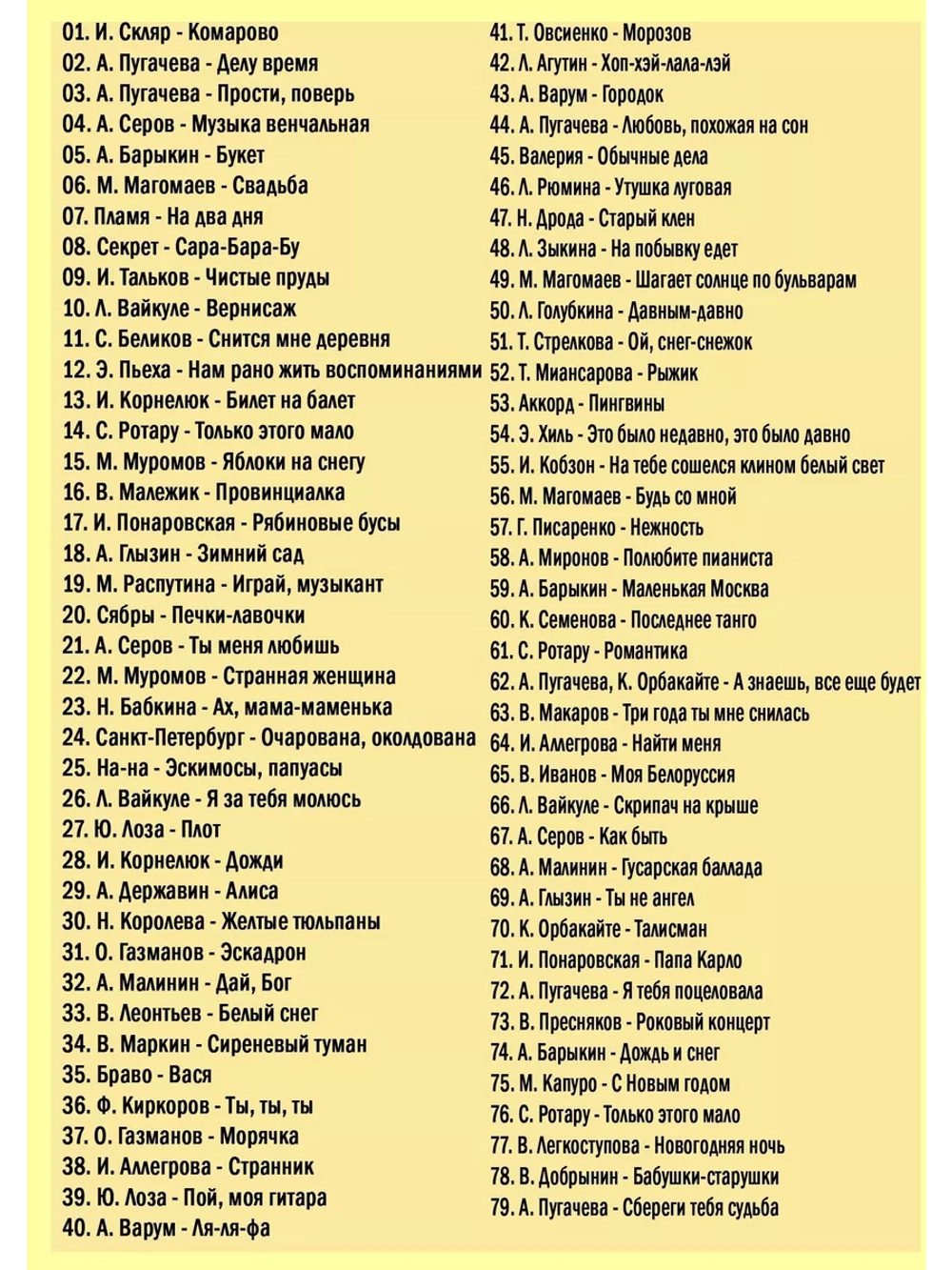 Песня года 80-90 (Караоке DVD)