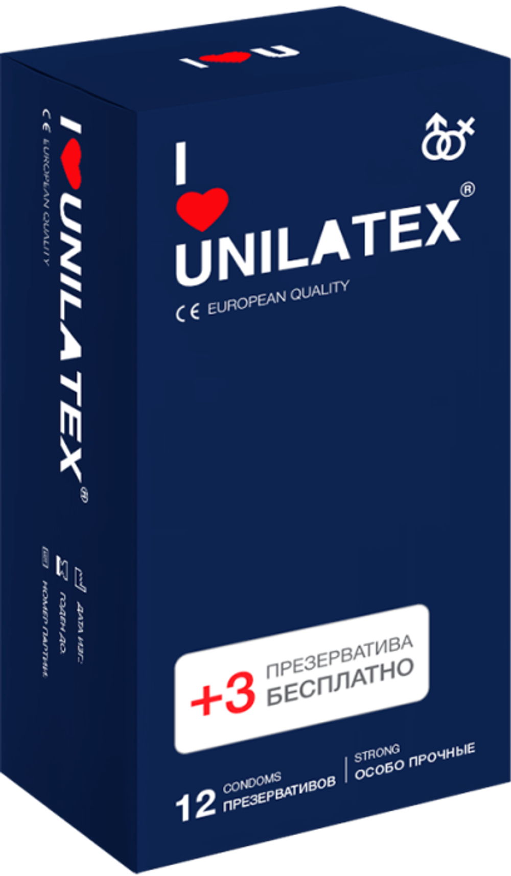 Презервативы Unilatex Extra Strong 12+3шт 