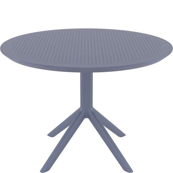 Пластиковый стол Sky Ø105 см, серый | Siesta Contract | Турция