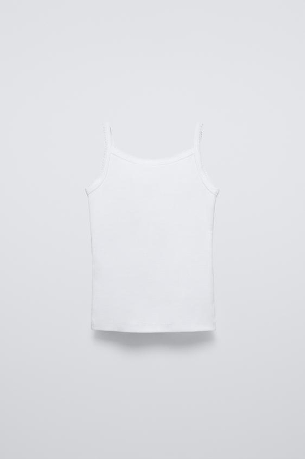 ZARA НАБОР ИЗ ТРЕХ ТОПОВ, БЕЛЫЙ