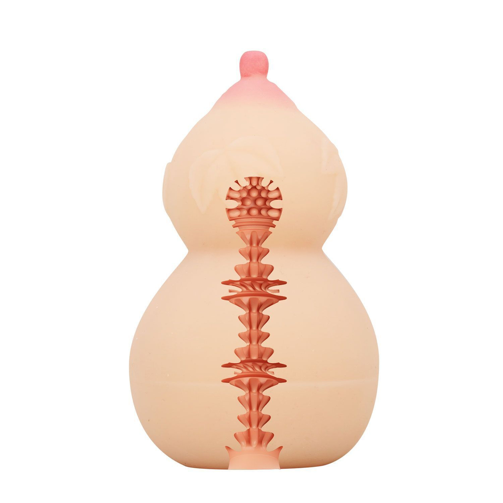 Телесный мастурбатор с соском Calabash (Цвет: телесный)