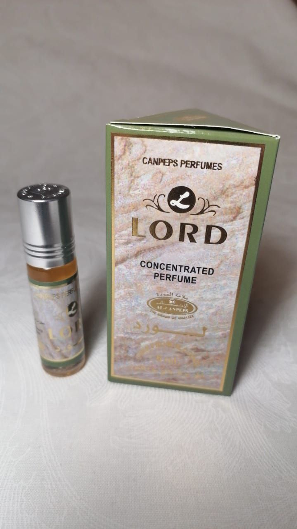 Духи масляные мужские Lord concentrated parfume, 6 мл