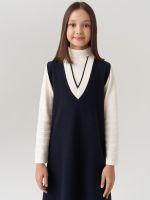 Сарафан школьный для девочки AT974 синий