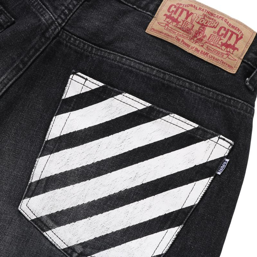 A Bathing Ape Bathing Ape Jeans Cotton черный