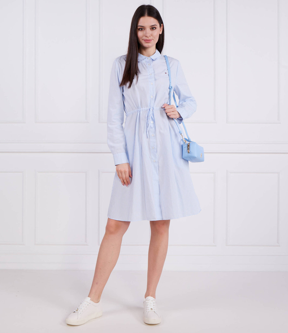 Платье ITHAKA KNEE SHIRT-DRESS LS Tommy Hilfiger - голубой(WW0WW39197)