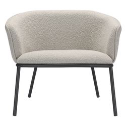 Лаунж-кресло Paal, букле, серое