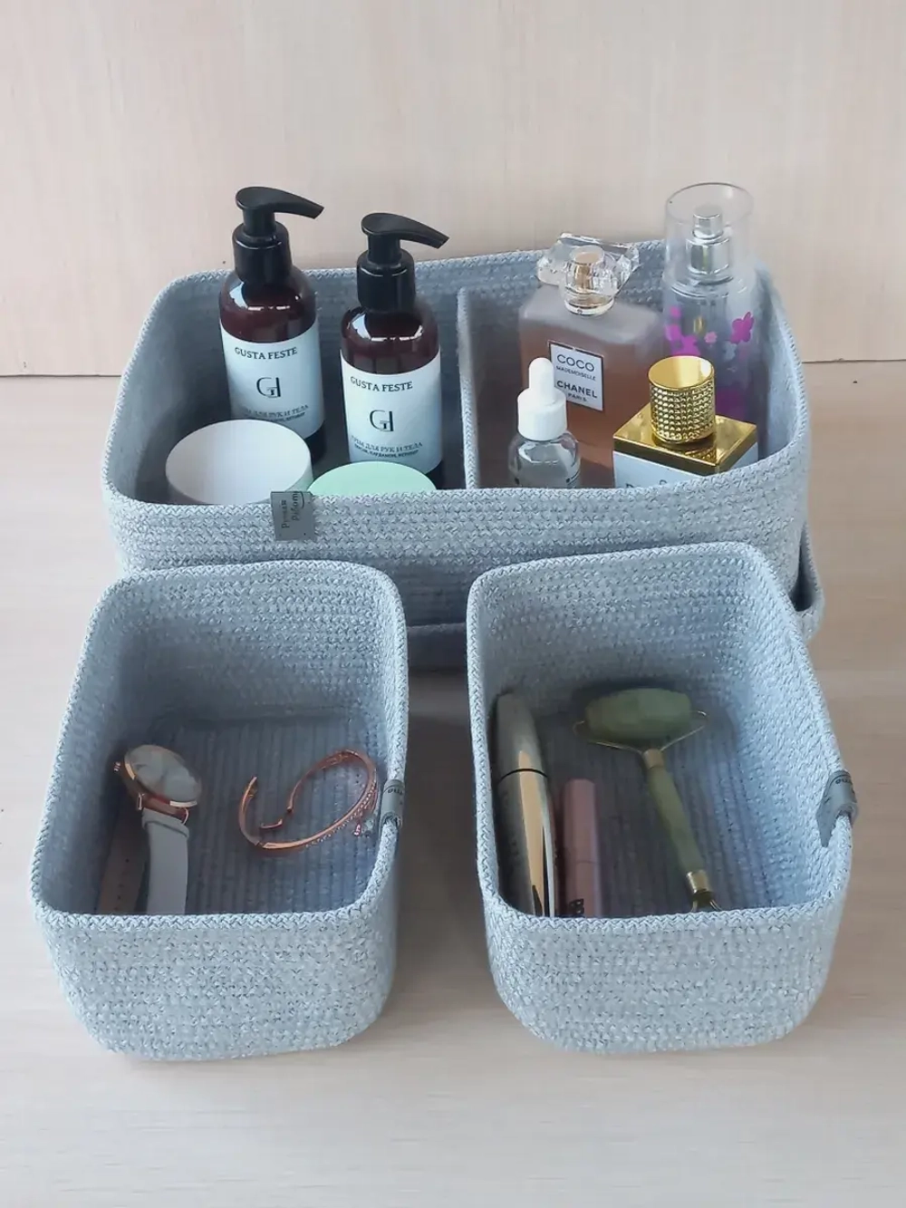 Корзина плетеная с крышкой