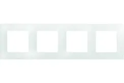 Рамка Legrand Etika 4-постовая белая 25652