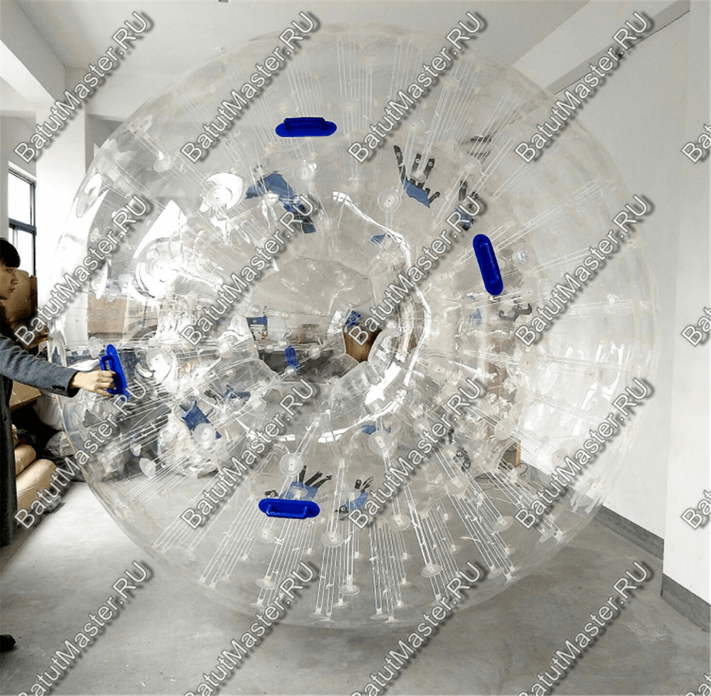 Водный зорб ПВХ"Прозрачный", диаметр 3 м