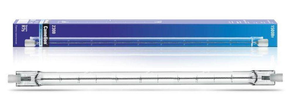 Лампа галогенная J254 1500Вт линейная R7s 3000К 240В лин. 254мм Camelion 2939 Лампа галогенная J254 1500Вт линейная R7s 3000К 240В лин. 254мм Camelion 2939