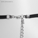 Чокер "Александрия" перо, цвет черный с черненым серебром 1686715