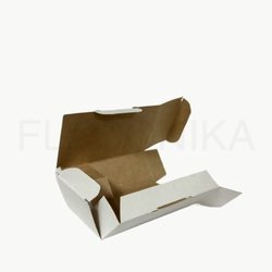 Коробка №14 27*45*75 Коробка для Автопарфюма с большим окном бесклеевая БЕЛАЯ