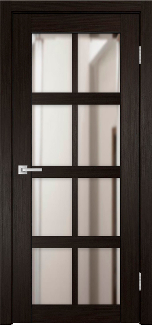 Межкомнатная дверь Мюнхен 01 ДО / Цвет тон Венге / Зеркало / Двери Верда
