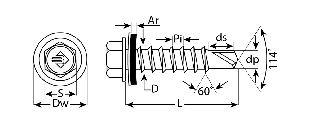 ЗУБР СКМ 5009, 25 х 5.5 мм, неб.-голуб., 800 шт, кровельный саморез (4-300310-55-025-5009)