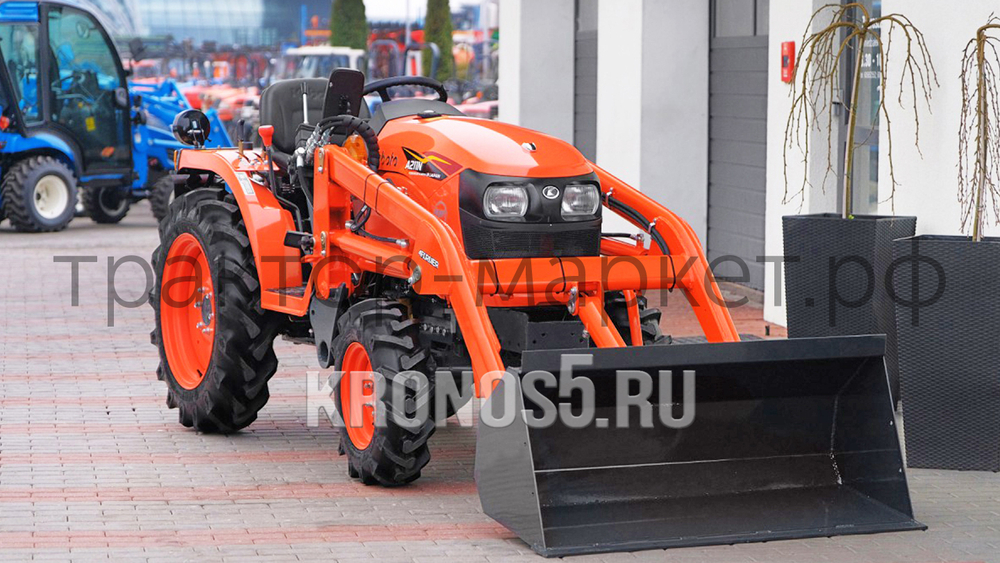 Трактор Kubota | Кубота A211N-OP 9+3 (Kubota India) STD agri 7.00-12 / 8.3-20 (с ПСМ)