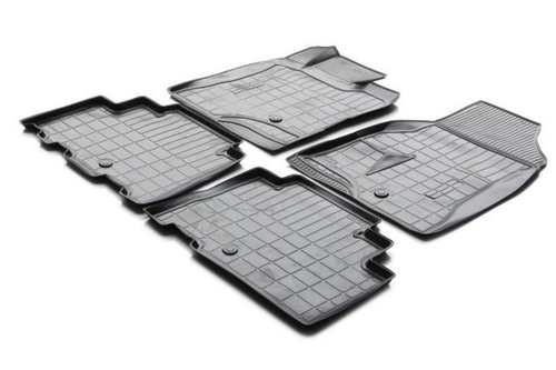 Коврики в салон автомобиля Rival для Chevrolet Captiva I поколение рестайлинг 2011-2016, полиуретан, с крепежом, 4 части, 11007001