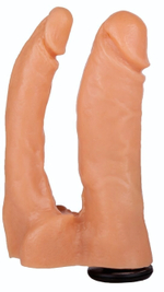 Двойная насадка для страпона Харнесс - 15,5 см. (Цвет: телесный)