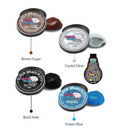 Жвачка для рук "Super Brain Putty" "Антивещество" 4цв, 75гр. 33981 (Joker)