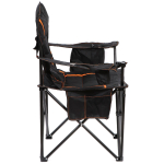 Кресло складное 62х62х90 см, черное, с подстаканником, 120 кг, Green Days, YTBC146