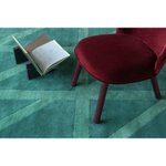 Ковер шерстяной ручной работы geometric dance зеленого цвета, 200х280 см