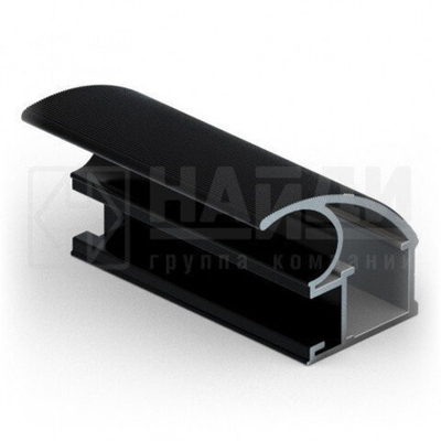 Вертикальный профиль С-crimp (5,40 м) Черный глянец