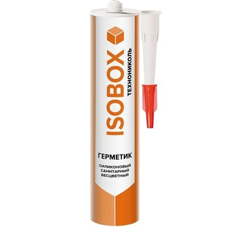 Герметик ISOBOX 260гр санитарный силиконовый прозрачный