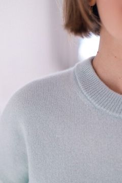 Джемпер Л.Т., 100% шерсть ягнёнка, цвет мята.