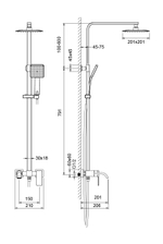 Душевая стойка Timo Selene SX-1013/03 чёрная
