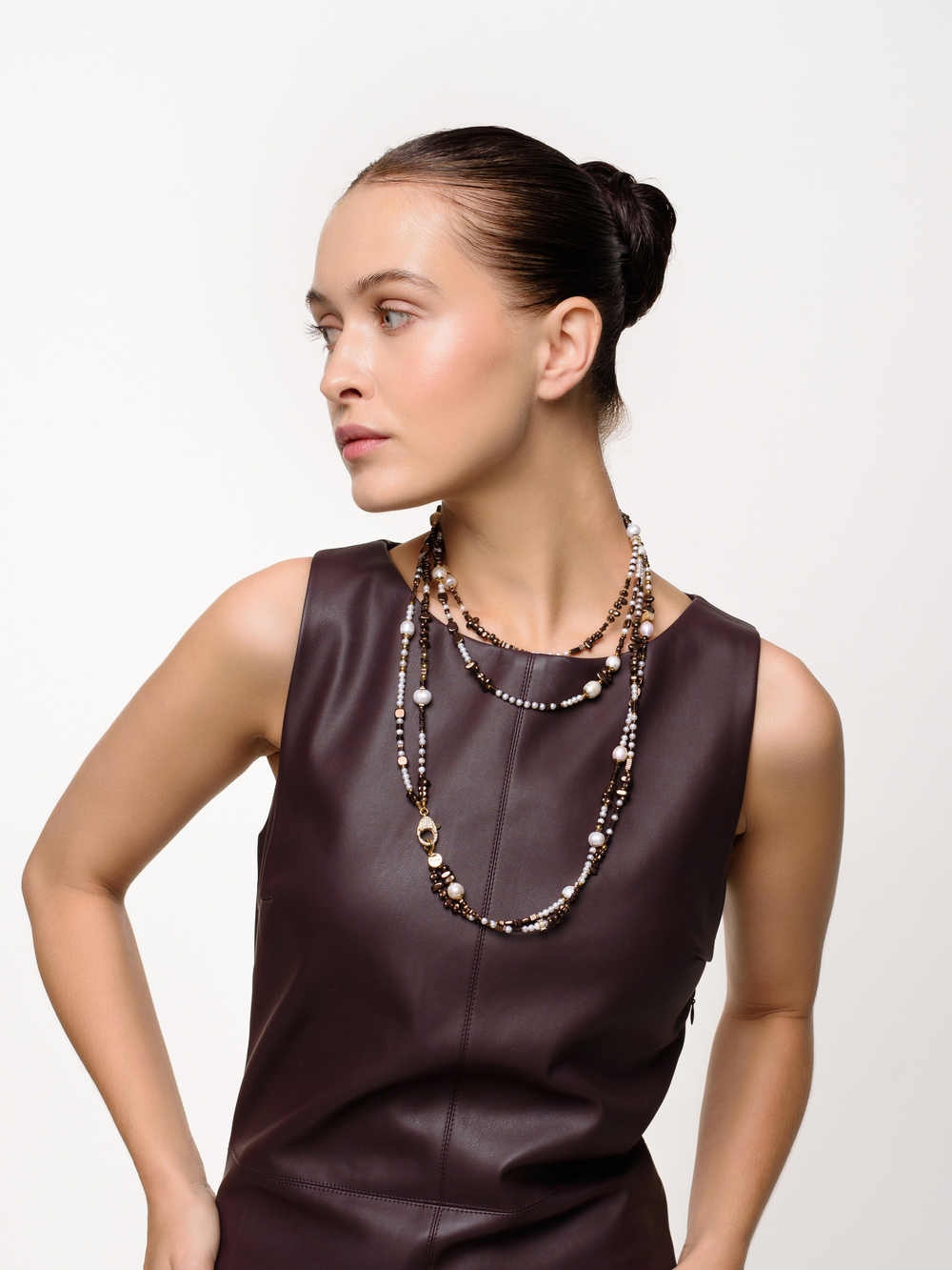 Колье "Hematitte glamour" Gold