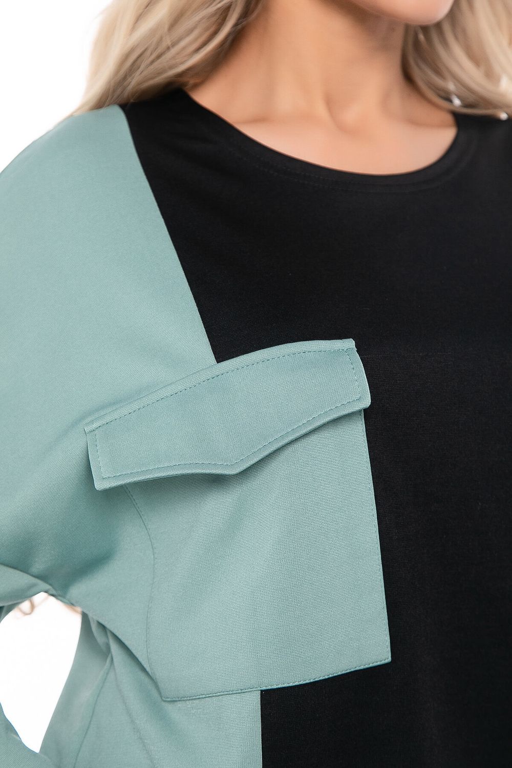 Костюм Дизайр (черно-оливковый) К10866 LT Collection