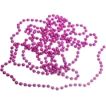 Бусы на елку 2,7м «Шарик» d-6мм, фуксия (pvc коробка)