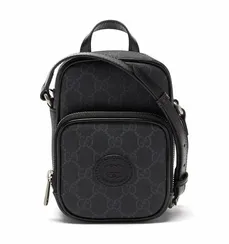Мини-сумка через плечо Gucci GG Supreme из ткани и кожи