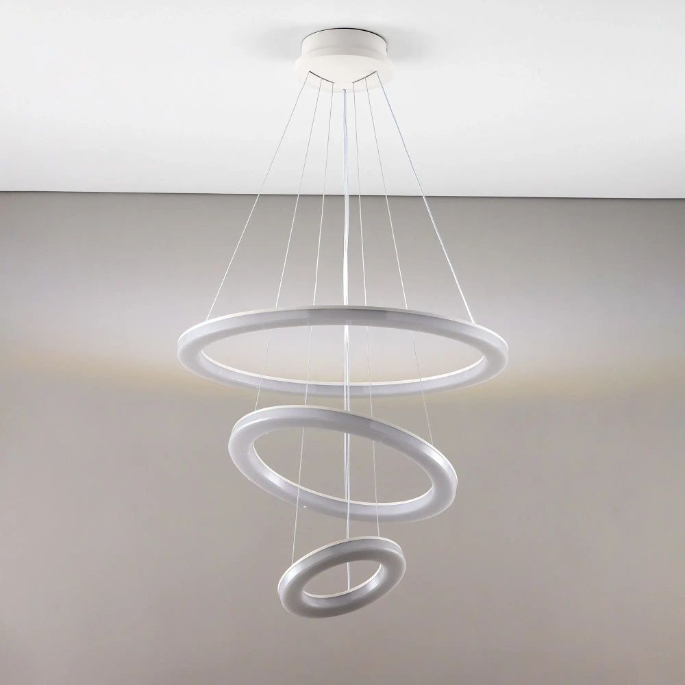 Citilux Электрон Смарт CL710A104S Умная люстра подвесная Белая