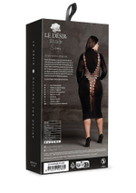 Облегающее длинное платье Carme с пикантной спинкой (Размер: XL-4XL) (Цвет: черный)