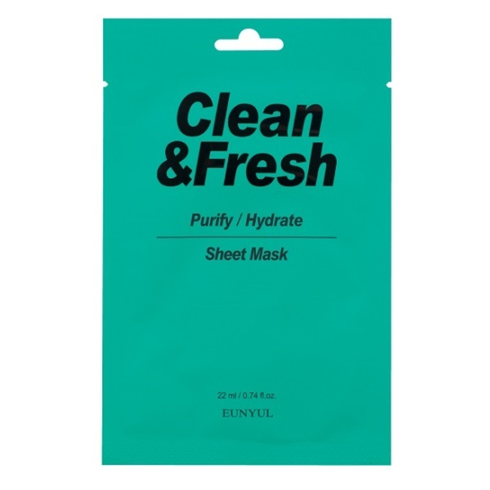Маска тканевая для очищающего и увлажняющего эффекта Eunyul Clean&Fresh Purify Hydrate Sheet Mask