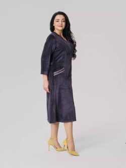 Халат велюровый длинный.Турция большие размеры