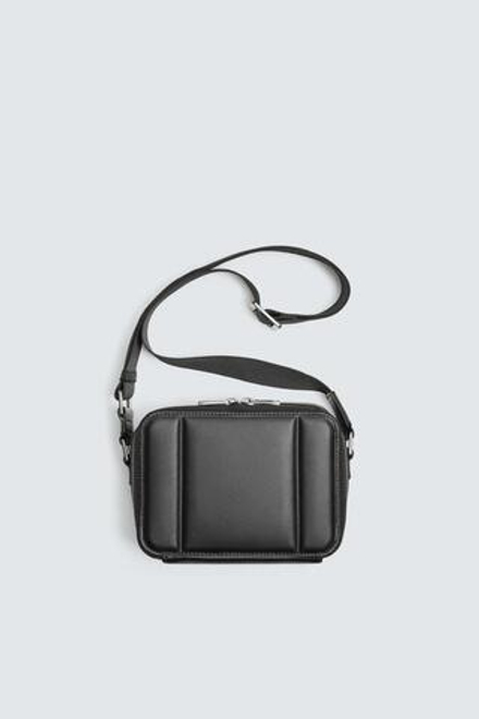 ZARA СТЕГАНАЯ СУМКА, ЧЕРНЫЙ