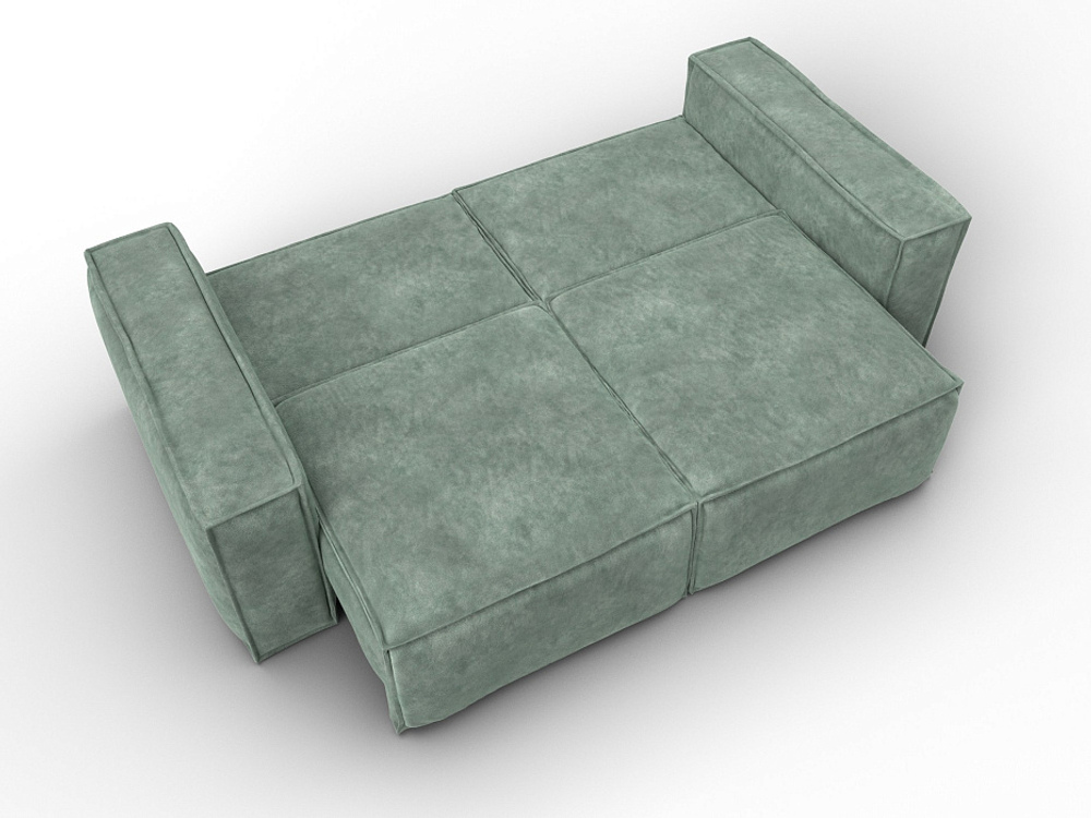 Диван прямой Лига-081 НПБ ВЕЛЮР BRUT 08 зеленый
