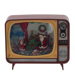 GAEM Изделие декоративное "Телевизор" (подсвет,вьюга,музыка, LR14х3 н/п +USB 100 см), L2, L21 W12 H17 см