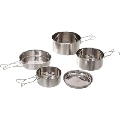 Набор посуды походной 5предметов (2котелка, 2ковша ,тарелка)