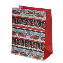 GAEM Пакет подарочный S (бумага 210г/м2, блок 12шт), L18 W10 H23 см, 4в.