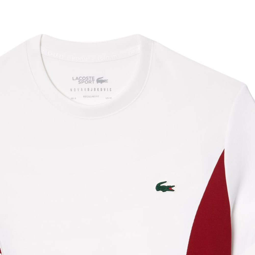 Мужская теннисная футболка Lacoste Tennis x Novak Djokovic T-Shirt - white