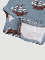 Боди Mjölk Морской бой с длинным рукавом